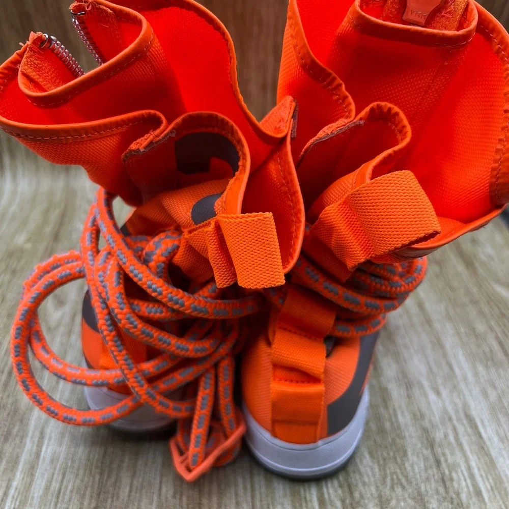 Nike SF Air Force 1 High Men's Size‎ 9 Total Orange Sneakers Shoes AA1128-800